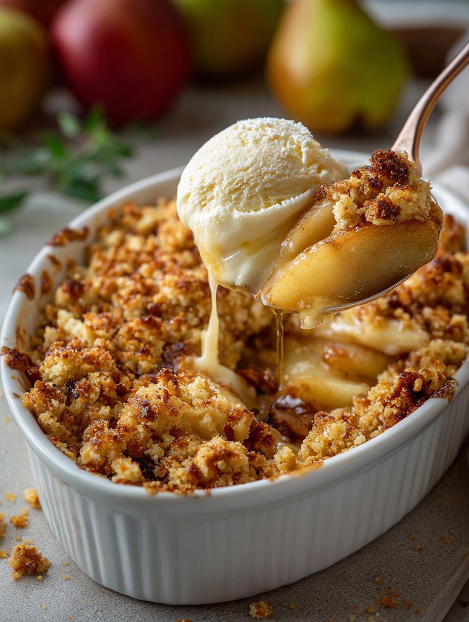 Pear Cardamom Crumble