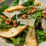 Pear Rocket Salad Parmesan