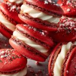 Peppermint Macarons with White