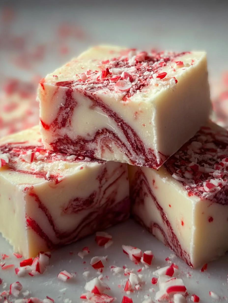 Peppermint Swirl Fudge