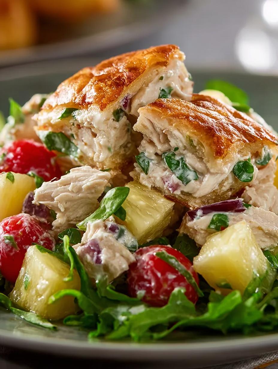 Delicious Pineapple Chicken Salad Recipe for Summer - Pineapple Chicken Salad - main visual representation