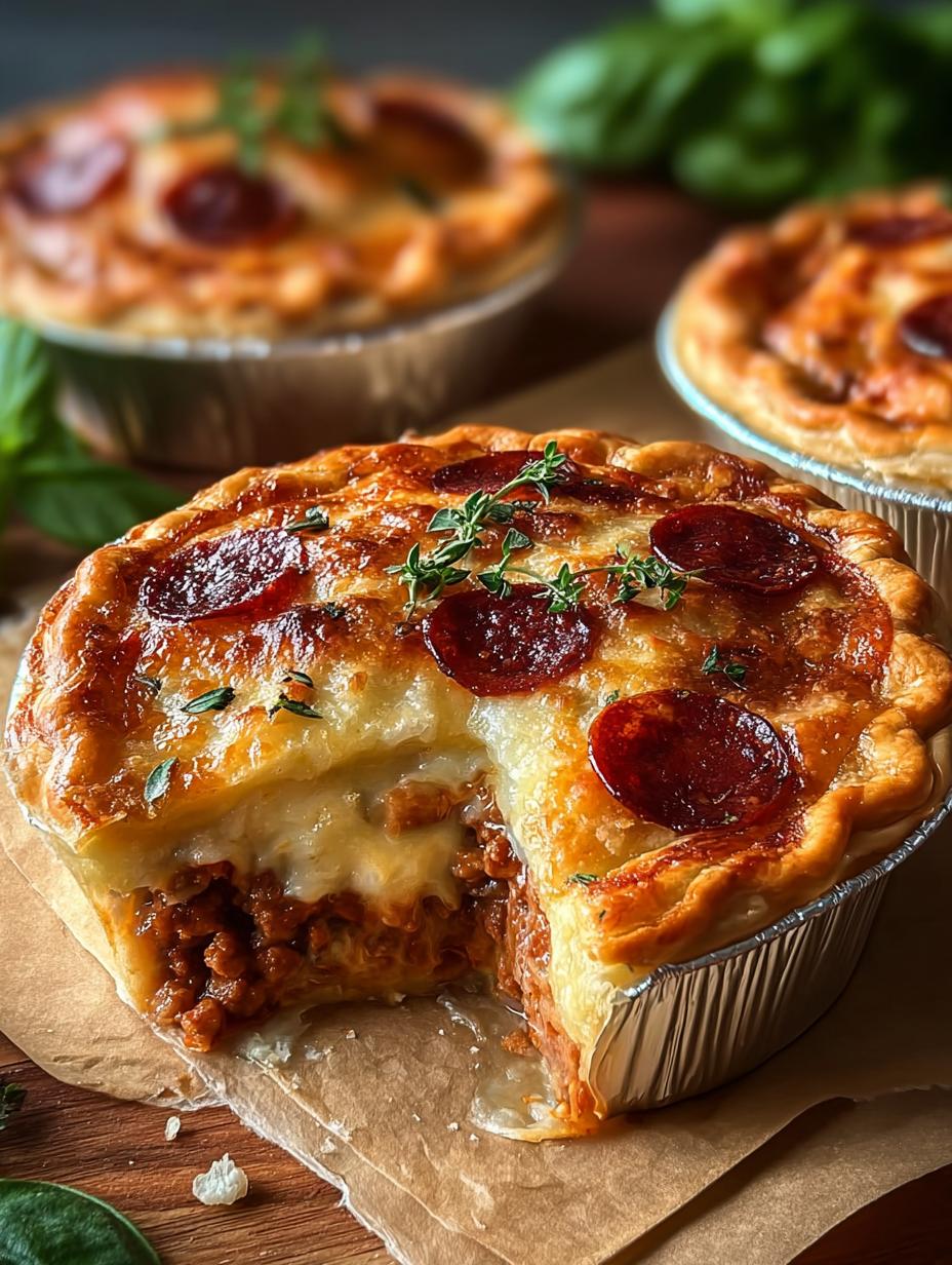 Pizza Pot Pies Beef: 6 Comforting Individual Delights - Pizza Pot Pies Beef - additional detail