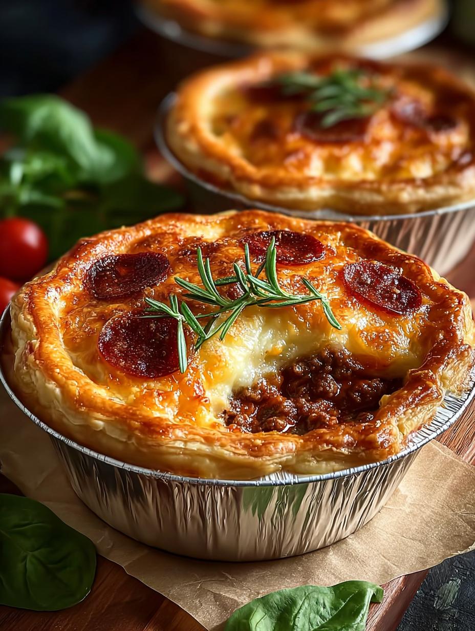 Pizza Pot Pies Beef