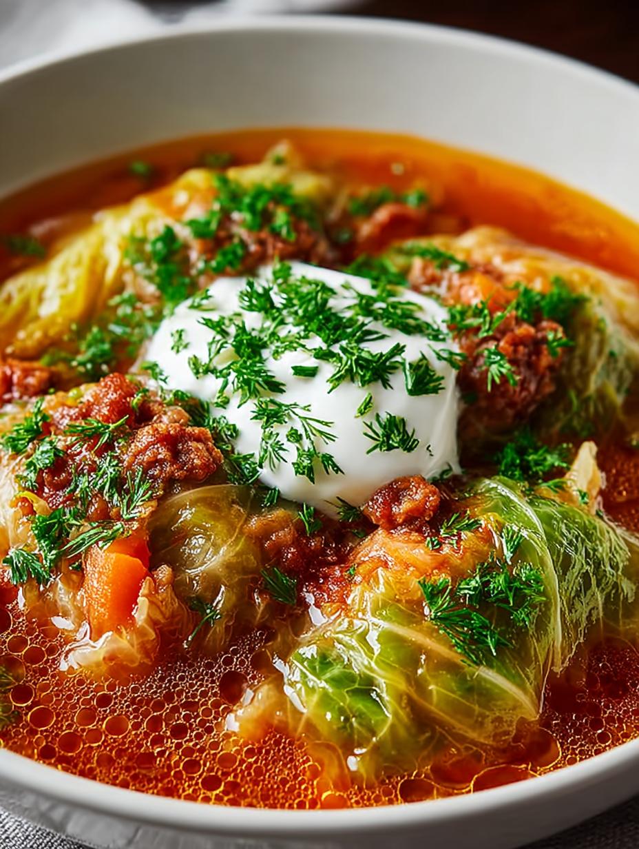 Polish Stuffed Cabbage Soup
