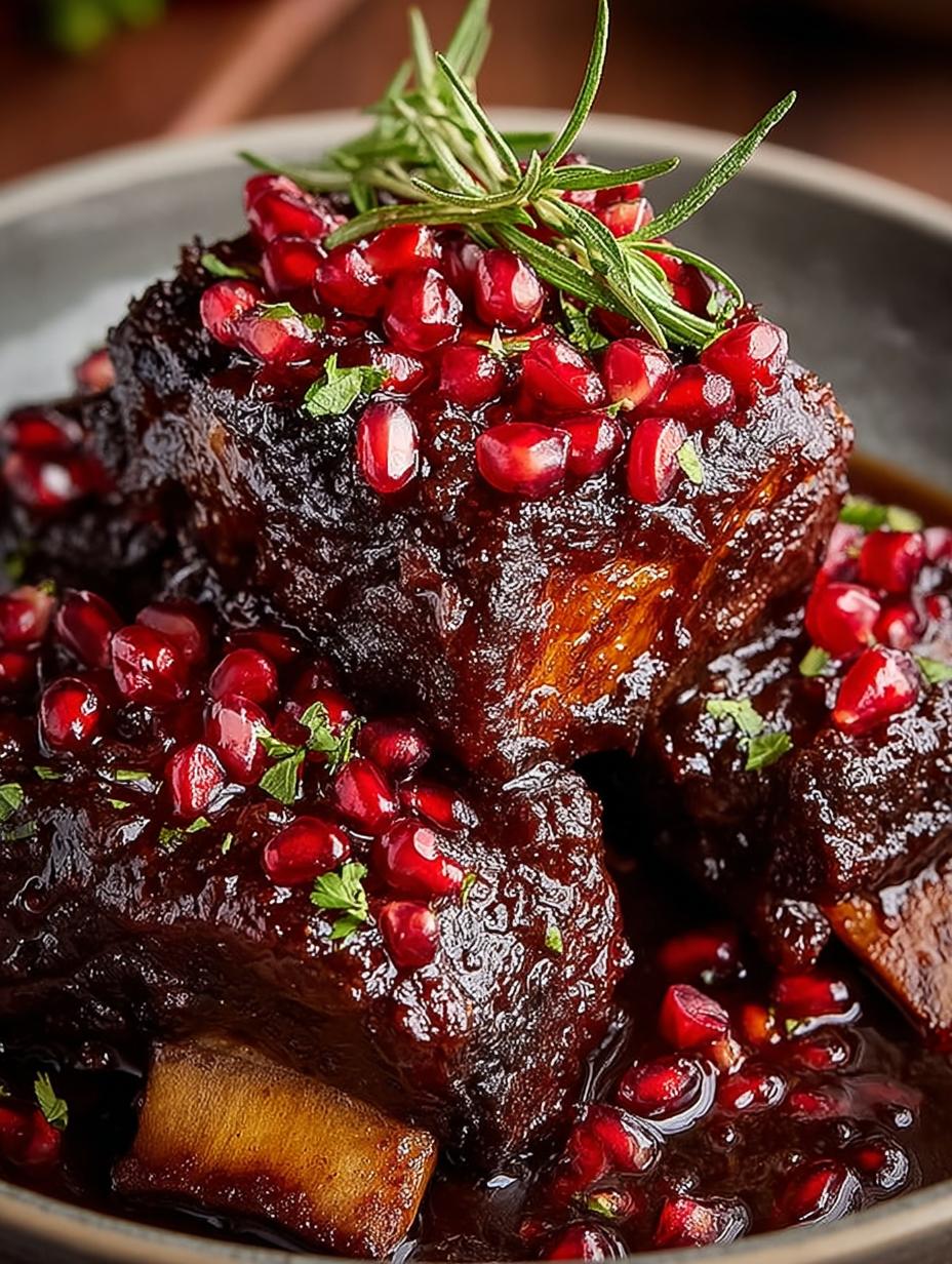 Pomegranate Braised Short Ribs: A Gourmet Delight - Pomegranate Braised Short Ribs - additional detail