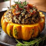 Pumpkin Stuffed Wild Rice