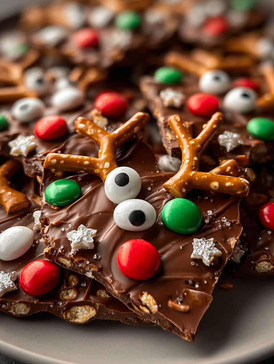 Reindeer Bark: Easy 30-Min Festive Treat - Reindeer Bark - additional detail