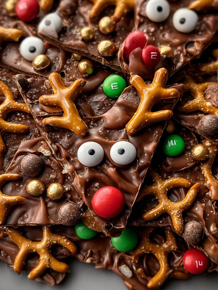 Reindeer Bark: Easy 30-Min Festive Treat - Reindeer Bark - additional detail