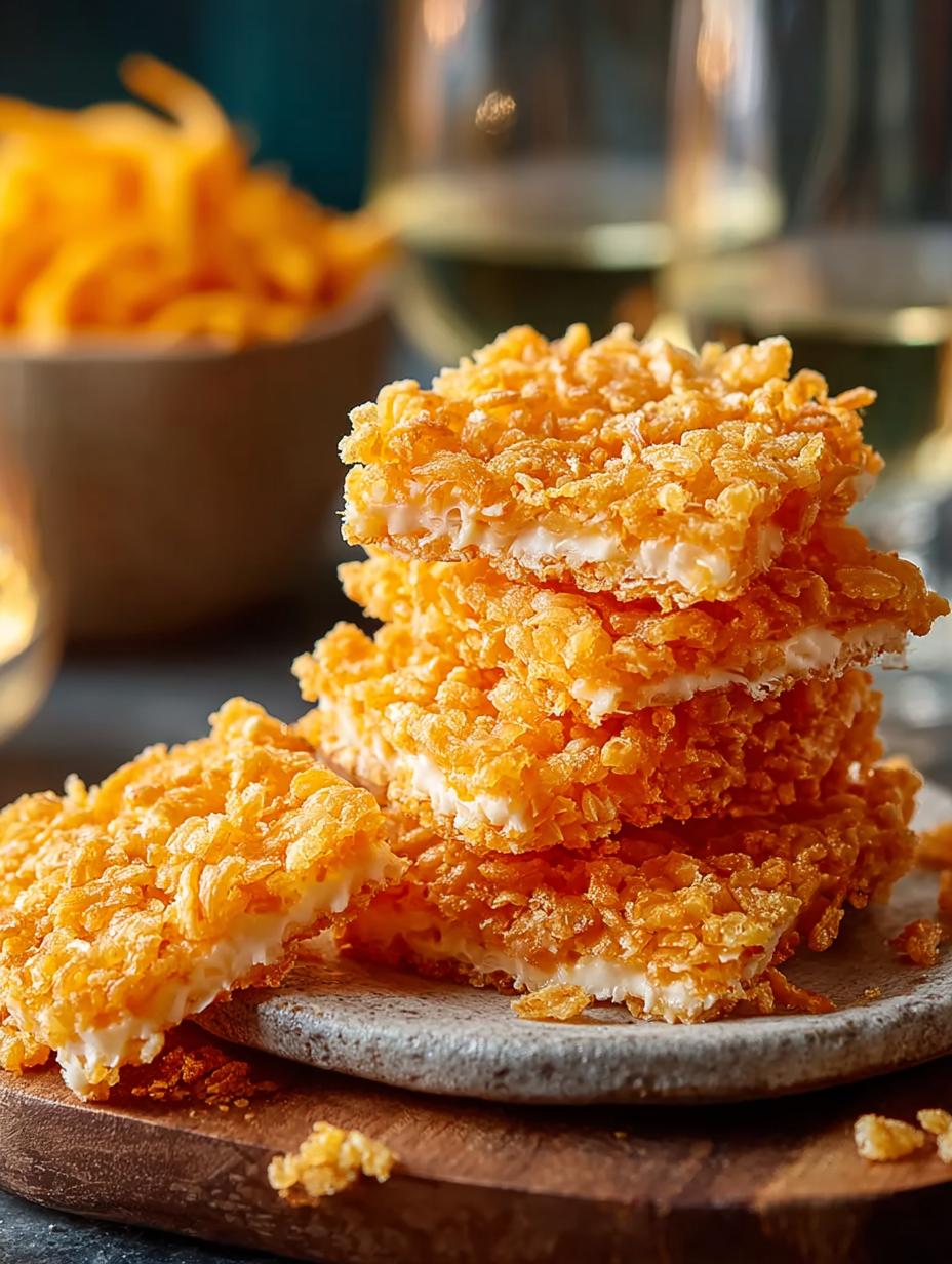 Rice Krispie Cheddar Crackers