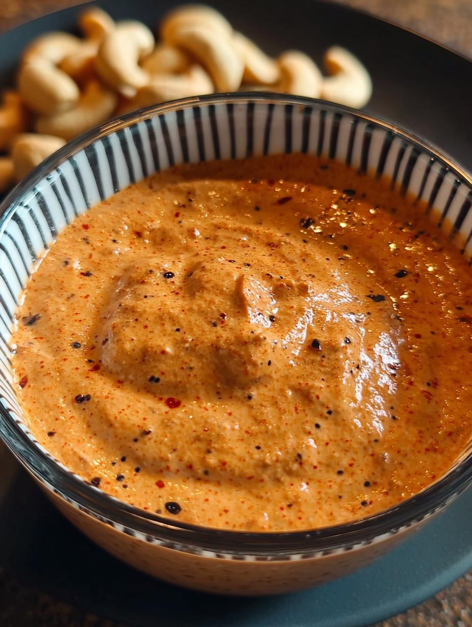 Glorious Roasted Red Pepper Cashew Dip Recipe - Roasted Red Pepper Cashew - additional detail