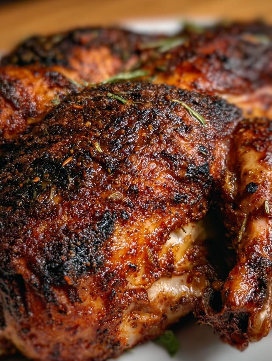 Sage Rubbed Spatchcocked Smoked