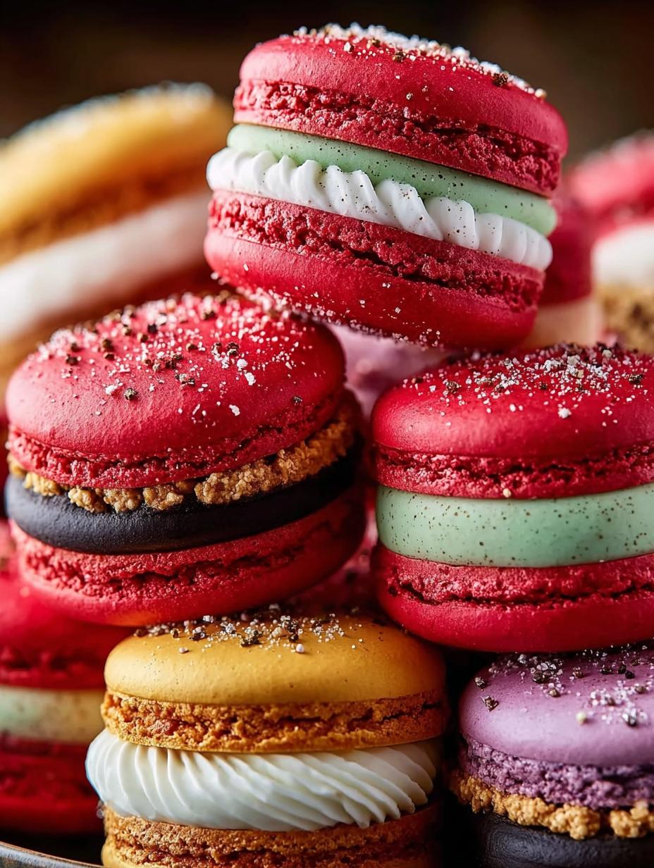 Delicious Santa Claus Macarons for Festive Celebrations - Santa Claus Macarons - additional detail