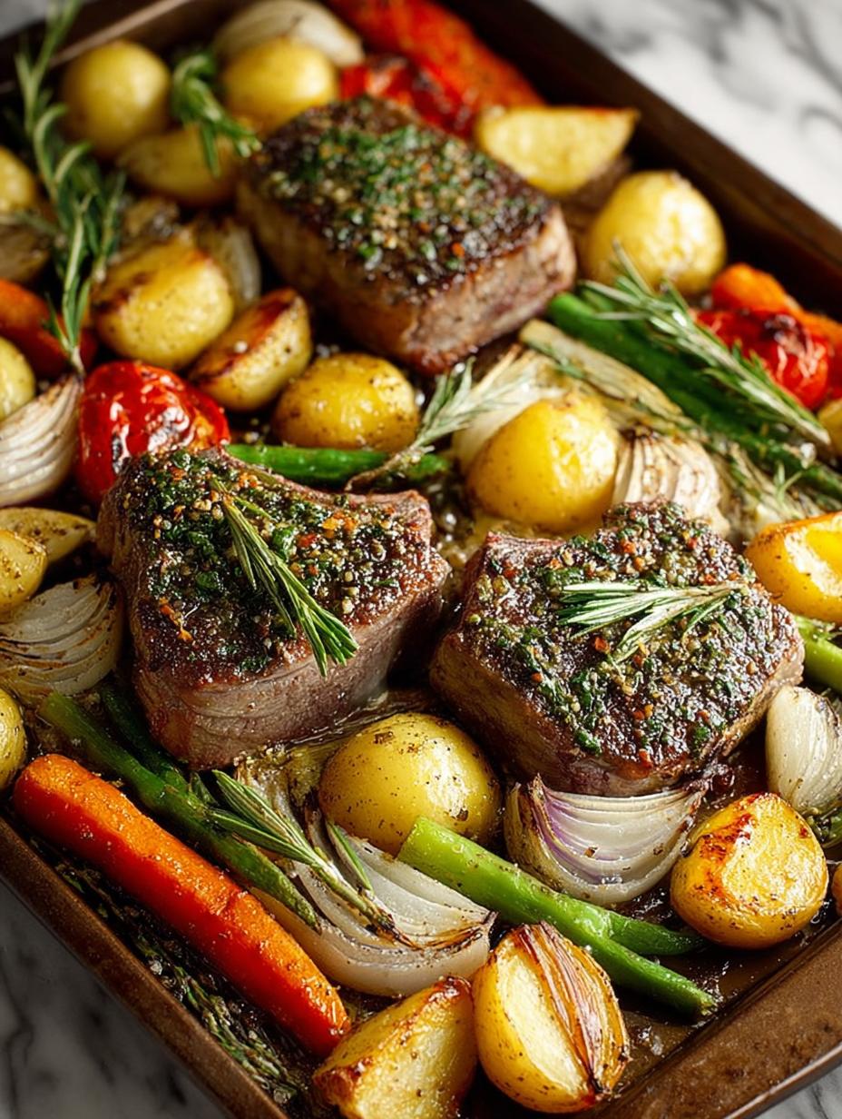 Sheet Pan Lamb Chops