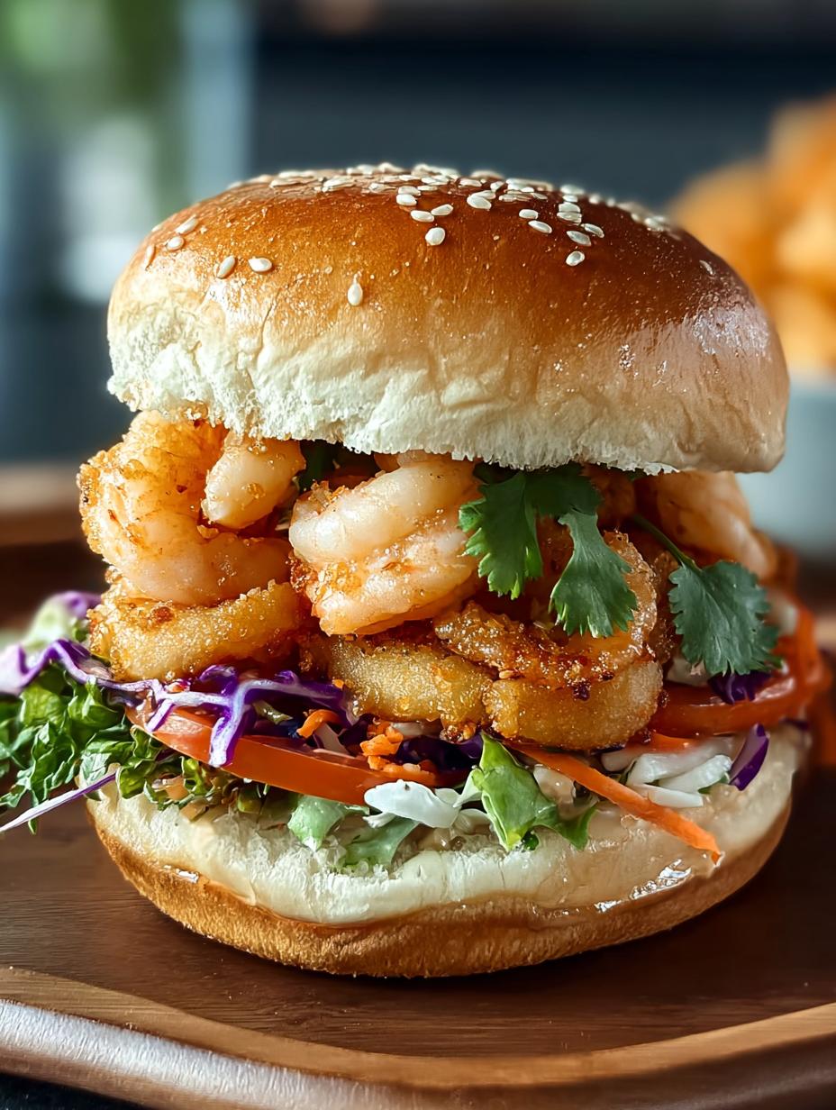 Shrimp Tempura Burger