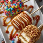 Sliced Caramel Apple Pops