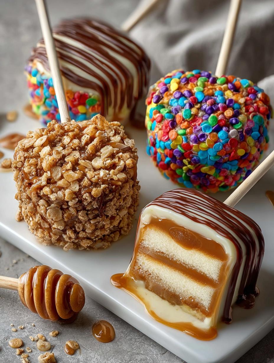 Sliced Caramel Apple Pops: 5 Irresistible Variations - Sliced Caramel Apple Pops - additional detail