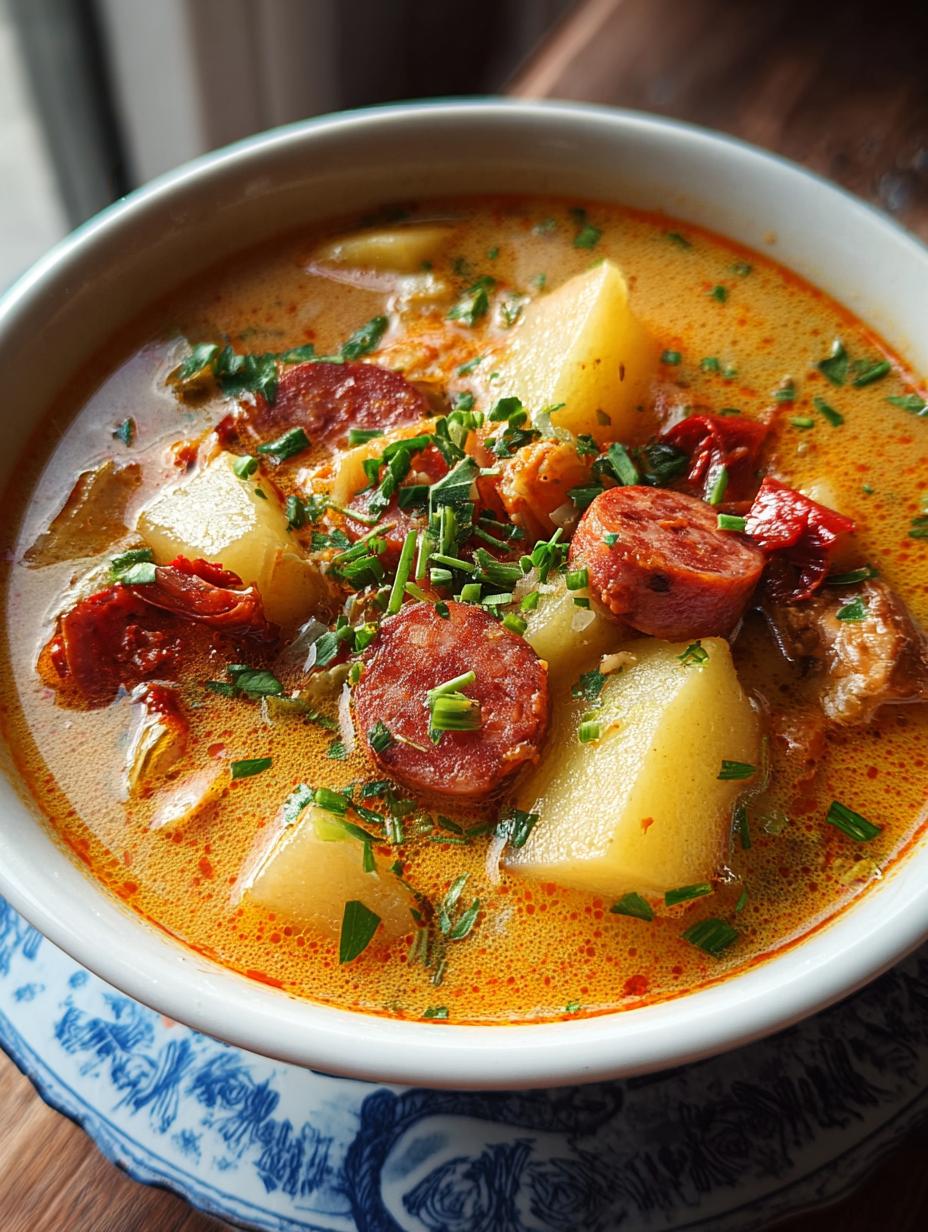 Amazing Spanish Potato Soup Chorizo Flavor 5 Amazing Spanish Potato Soup Chorizo Flavor - Spanish Potato Soup Chorizo - additional detail