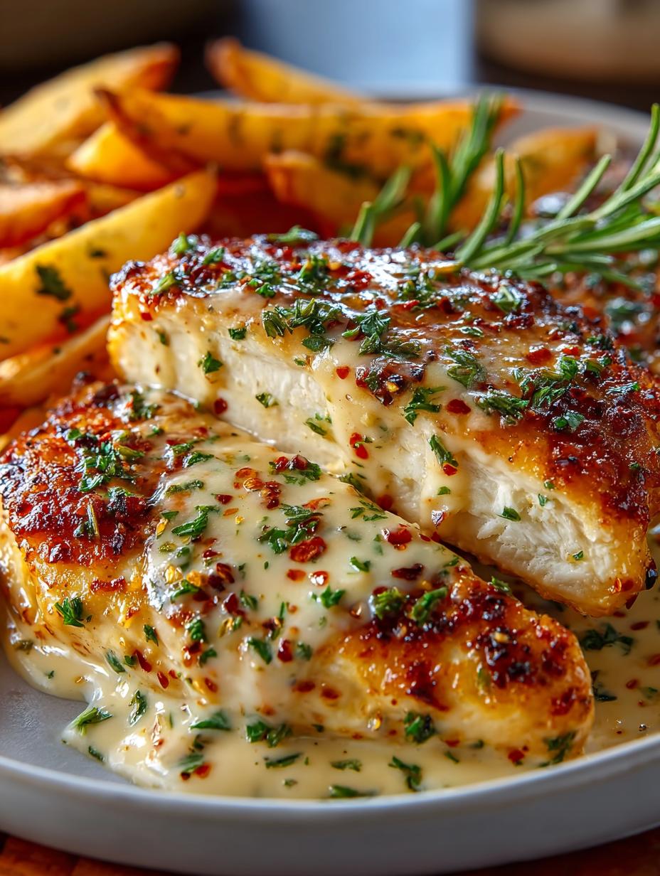 Delicious Spicy Creamy Garlic Parmesan Chicken Fillets - Spicy Creamy Garlic Parmesan - main visual representation
