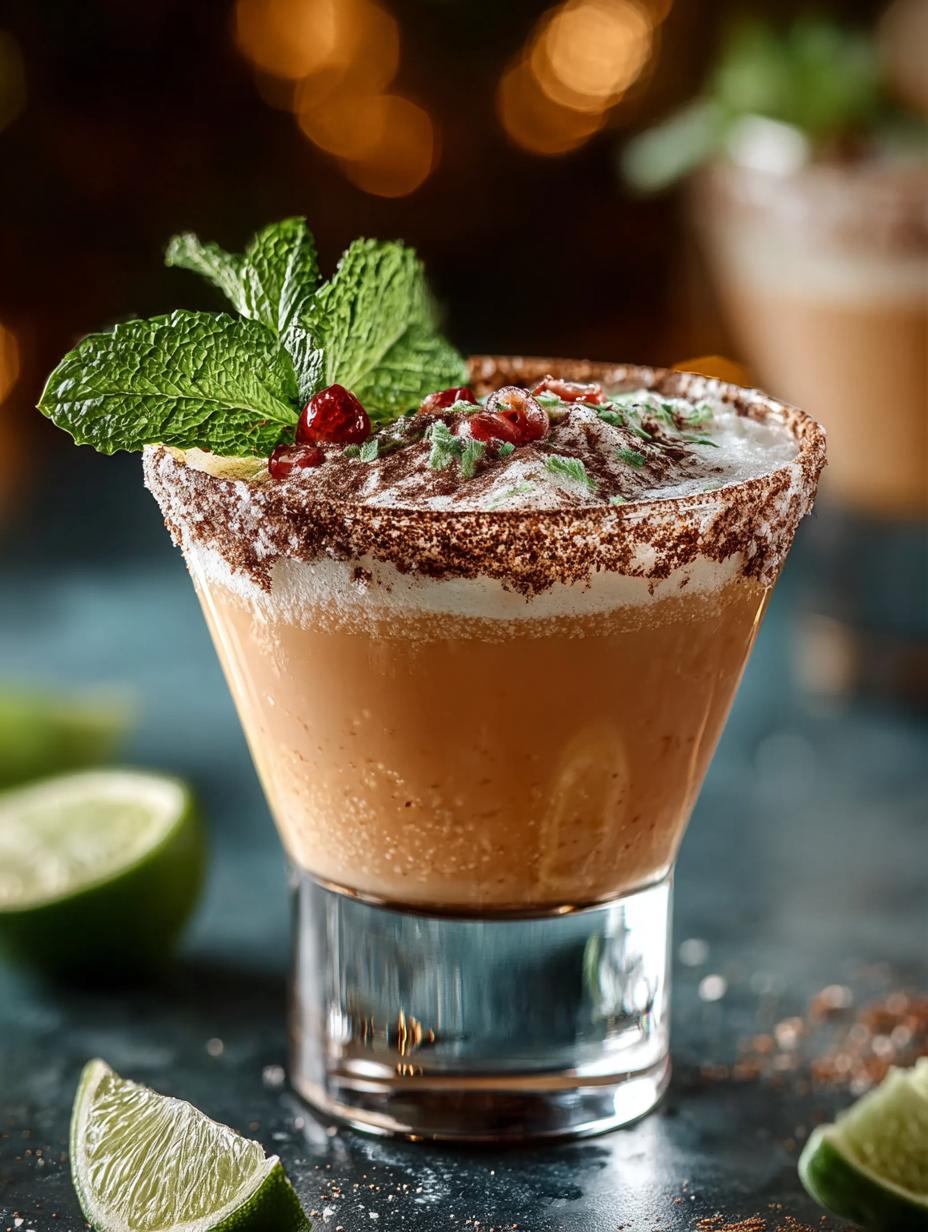Spicy Sweet Grinch Cocktail