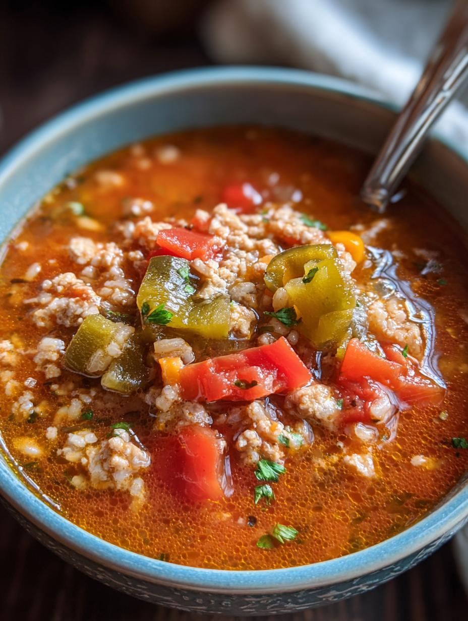 Stuffed Bell Pepper Soup
