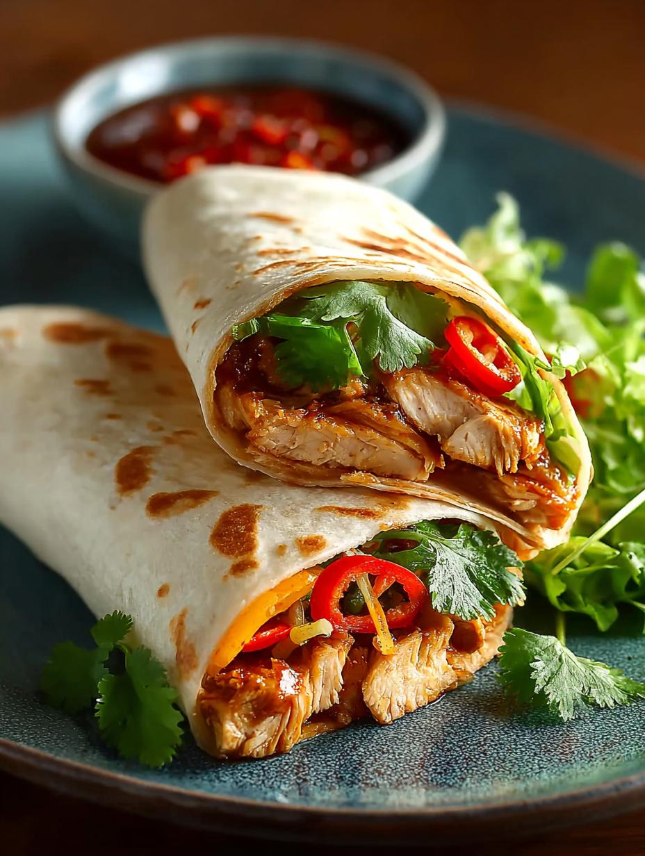 Mouthwatering Sweet Chilli Chicken Wrap Recipe - Sweet Chilli Chicken Wrap - additional detail