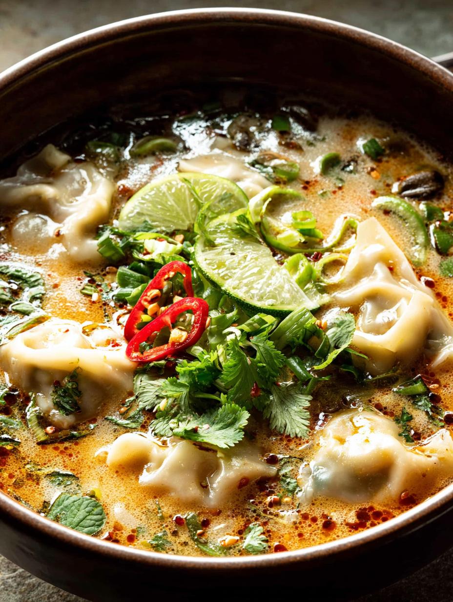 20-Minute Thai Dumpling Soup: A Cozy Delight - Thai Dumpling Soup - main visual representation