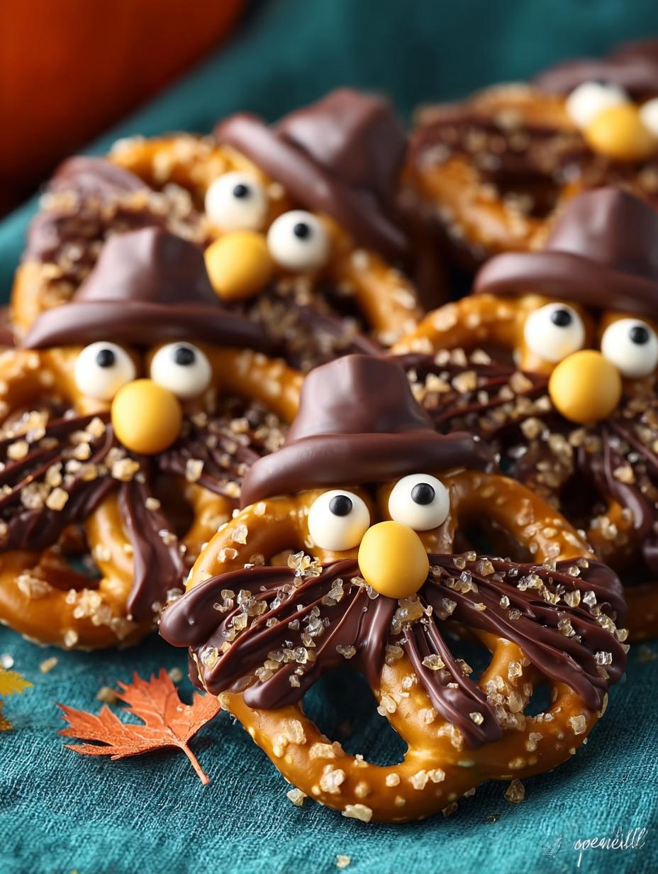 Thanksgiving Treats Chocolate Pretzel Scarecrows Delight 5 Thanksgiving Treats Chocolate Pretzel Scarecrows Delight - Thanksgiving Treats Chocolate Pretzel - additional detail
