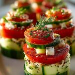 Tomato Cucumber Salad Cups