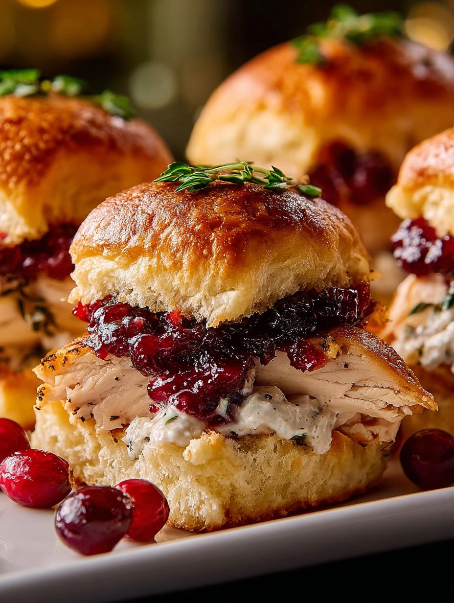 Turkey Cranberry Sliders