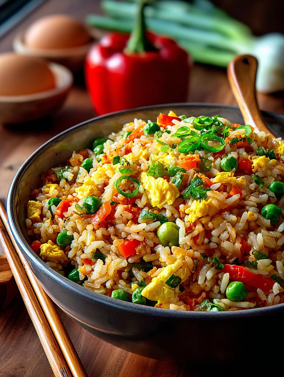 Delicious Vegetable Fried Rice Recipe in 25 Minutes 4 Delicious Vegetable Fried Rice Recipe in 25 Minutes - Vegetable Fried Rice - main visual representation