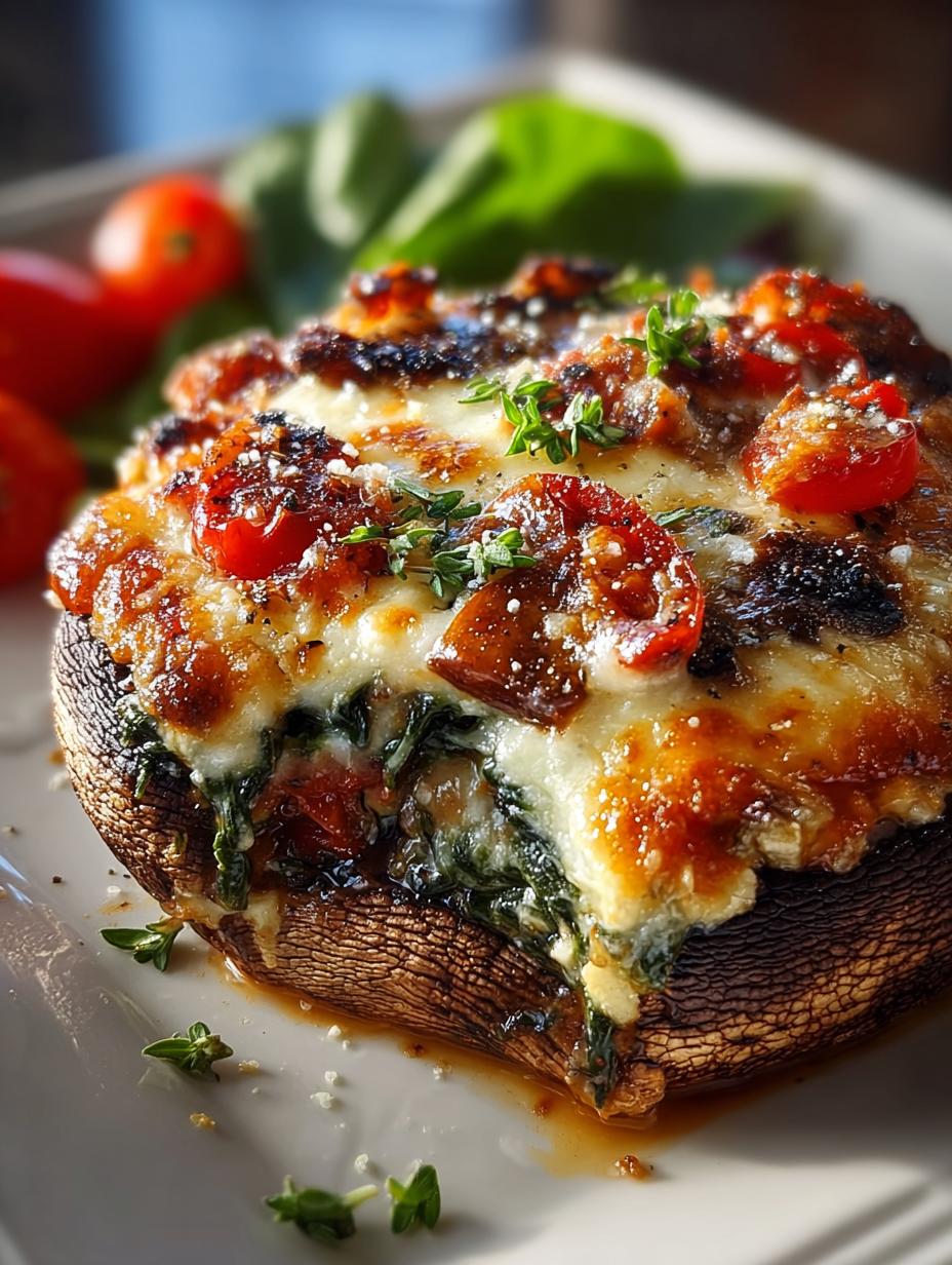 Veggie Lasagna Stuffed Portobello: 4 Delicious Variations - Veggie Lasagna Stuffed Portobello - additional detail
