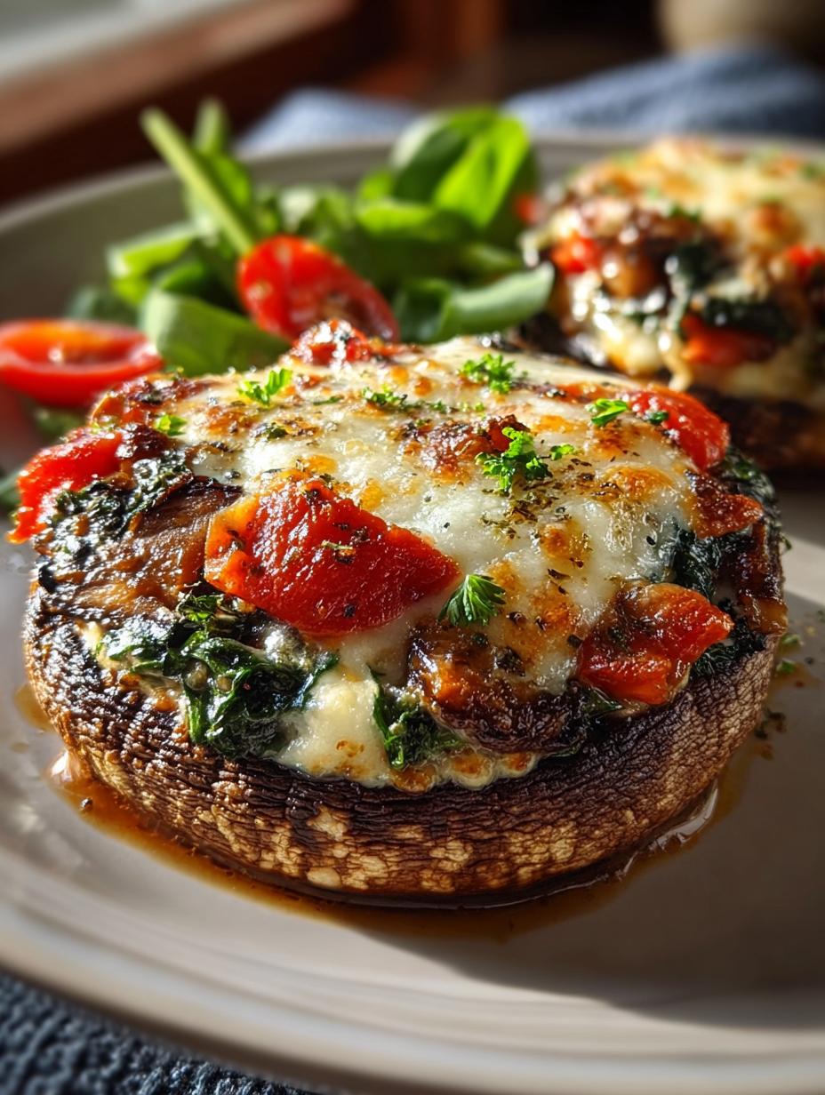 Veggie Lasagna Stuffed Portobello