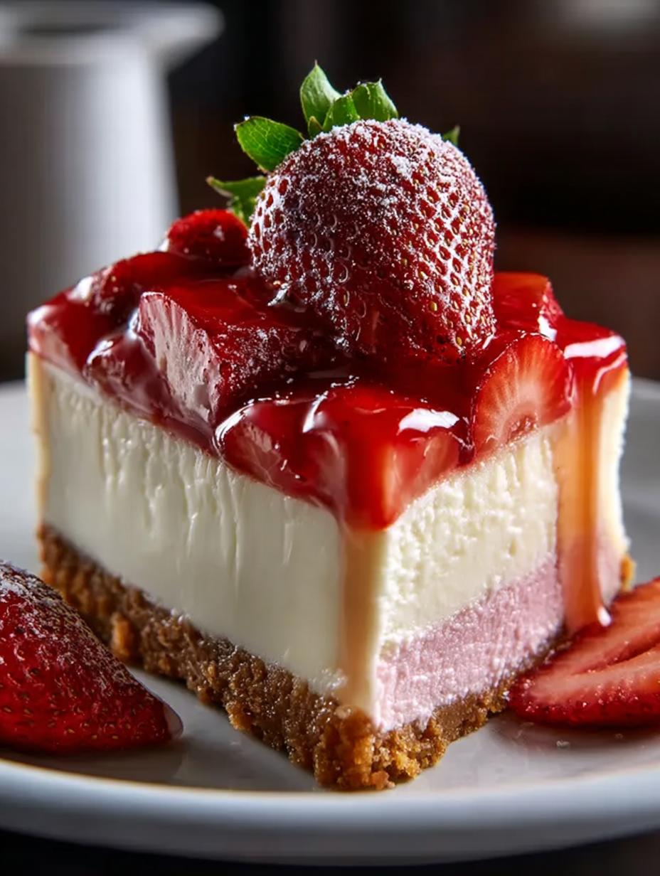Incredible Velvet Strawberry Cheesecake Recipe - Velvet Strawberry Cheesecake Incredible - main visual representation