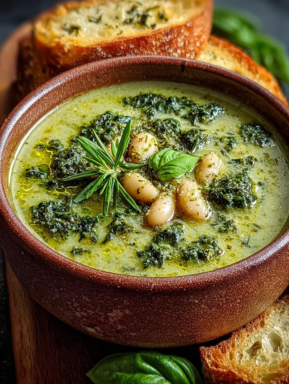 White Bean Pesto Soup