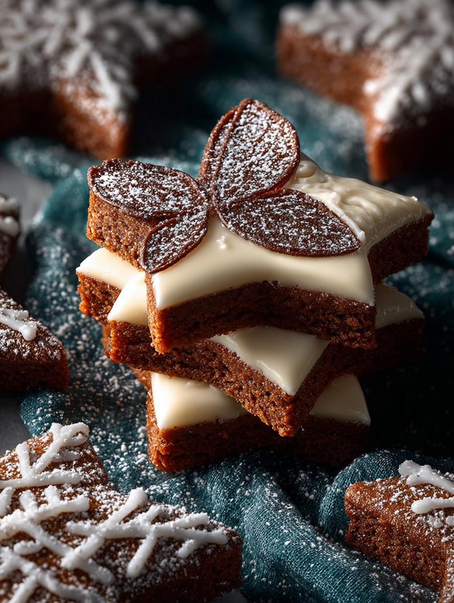 White Chocolate Gingerbread Star Cookies: 5 Festive Tips - White Chocolate Gingerbread Star - additional detail