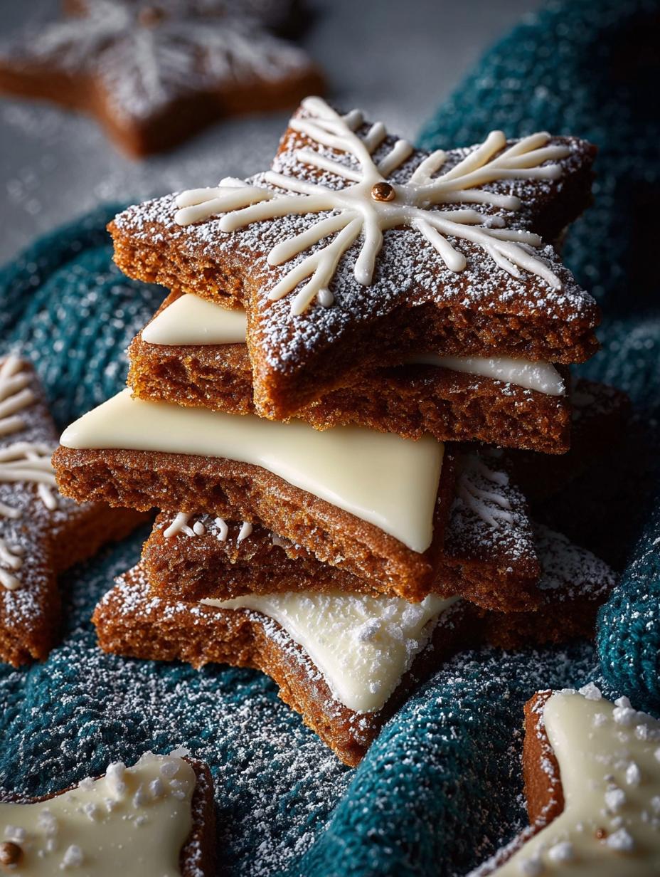 White Chocolate Gingerbread Star