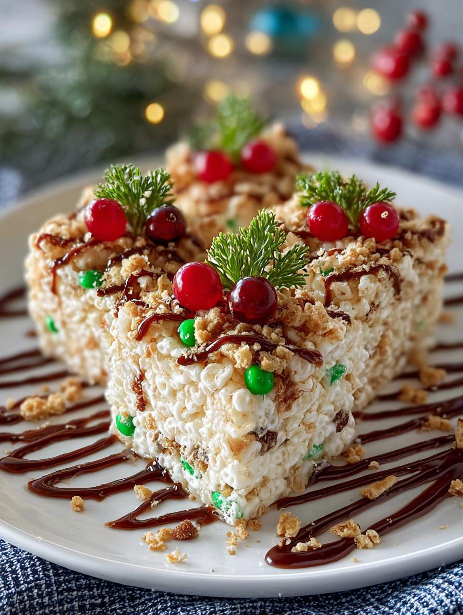 White Christmas Rice Bubble