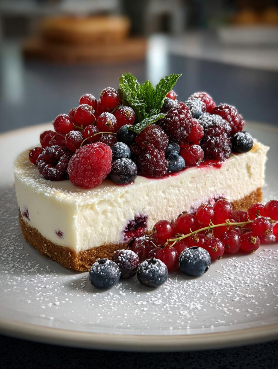 Delightful Winter Berry Cheesecake Recipe for Holidays - Winter Berry Cheesecake - additional detail