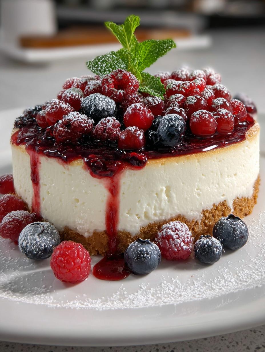 Winter Berry Cheesecake