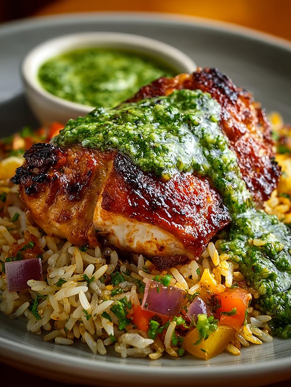 Peruvian Chicken And Rice with Green Sauce Delight - ?utm Source=rss&utm Medium=rss&utm Campaign=peruvian - additional detail
