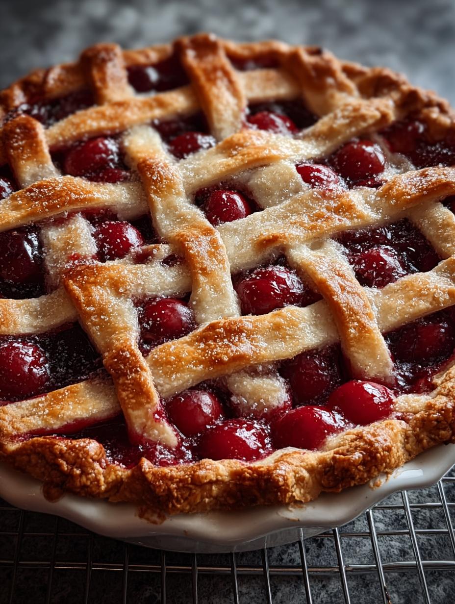 Baked Fresh Cherry Pie: 7 Tips for the Perfect Slice - Baked Fresh Cherry Pie - additional detail