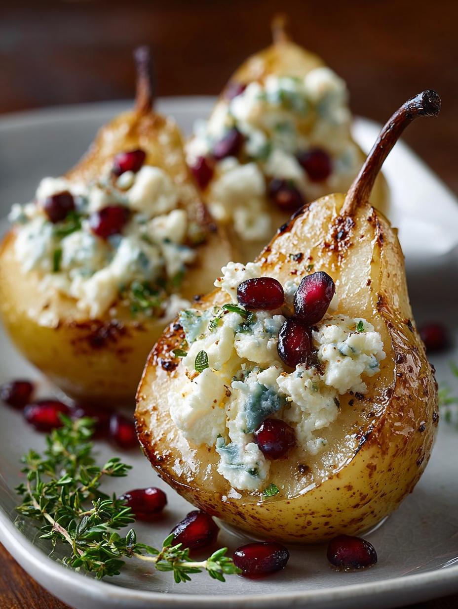 Baked Pears with Feta