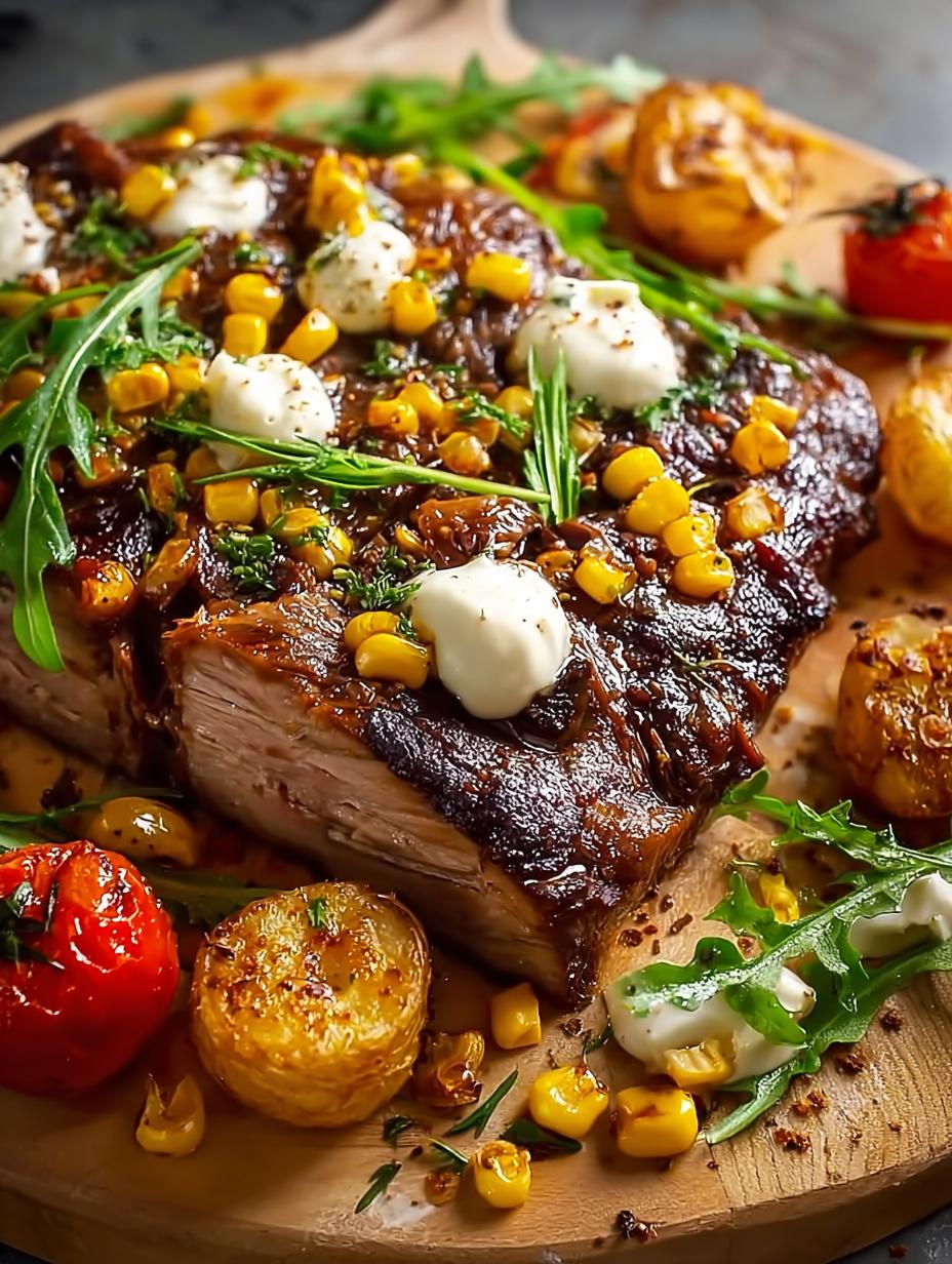 Savory Beef Brisket Toasted Corn Pizza Recipe 4 Savory Beef Brisket Toasted Corn Pizza Recipe - Beef Brisket Toasted Corn - main visual representation