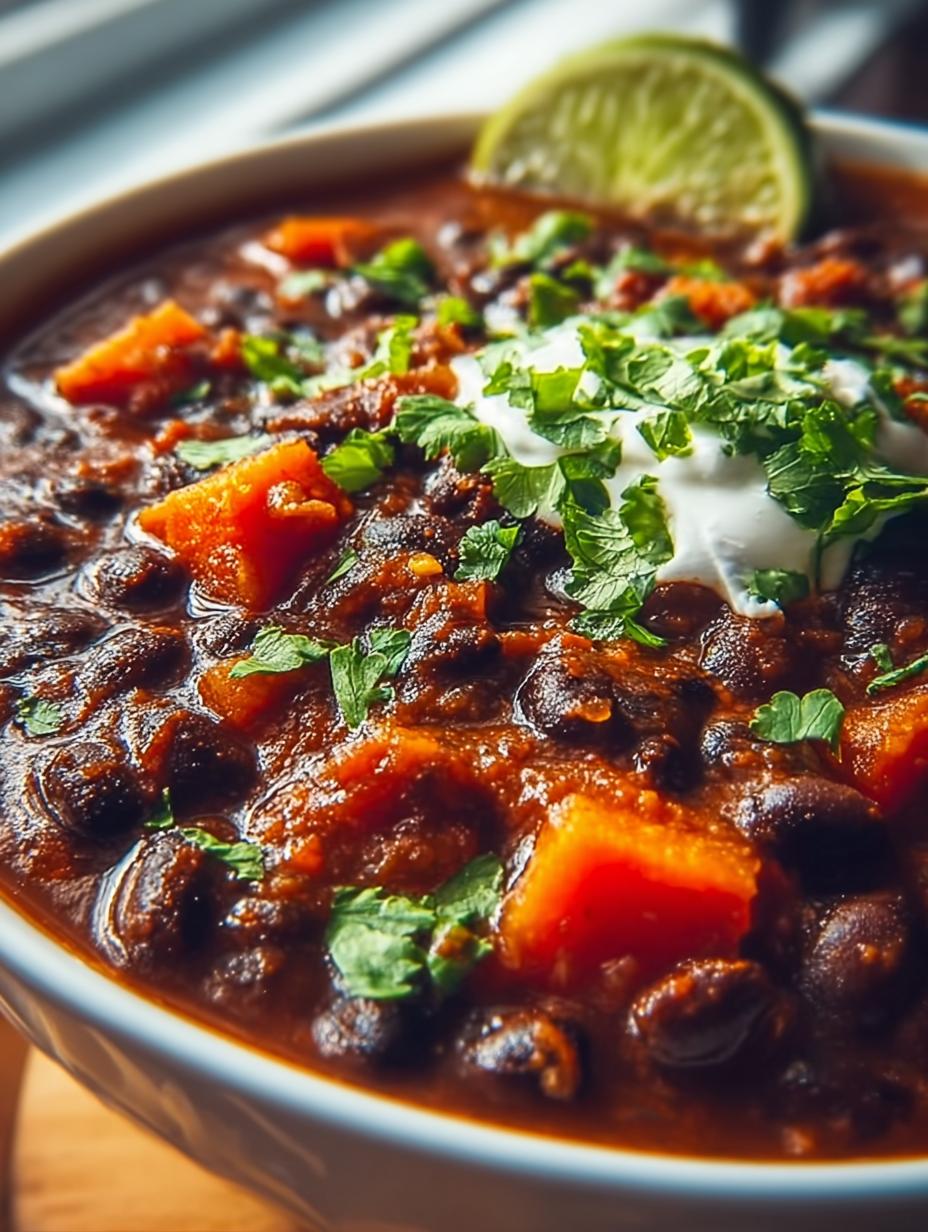 Easy Black Bean Chili: A Hearty Weeknight Delight - Black Bean Chili - main visual representation