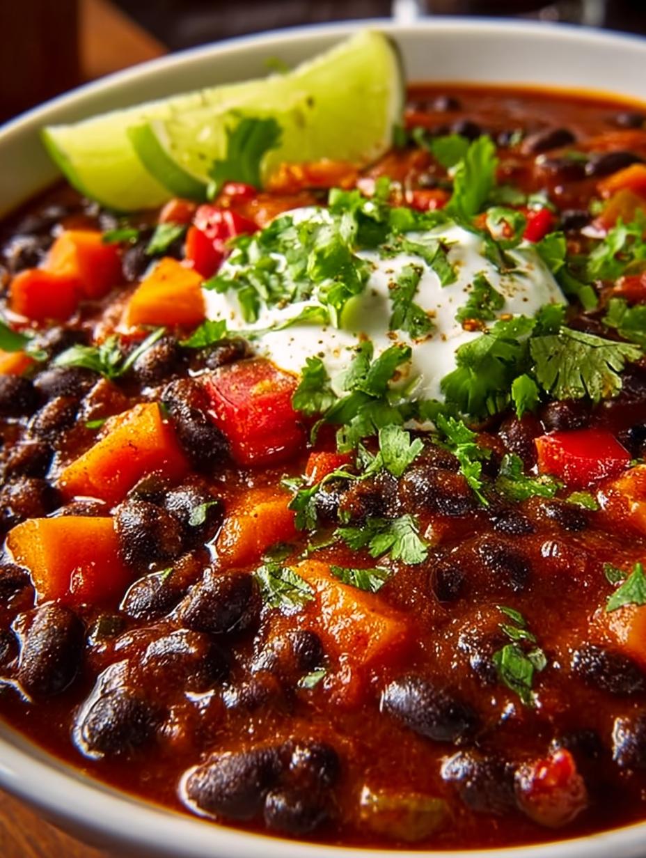Easy Black Bean Chili: A Hearty Weeknight Delight - Black Bean Chili - additional detail