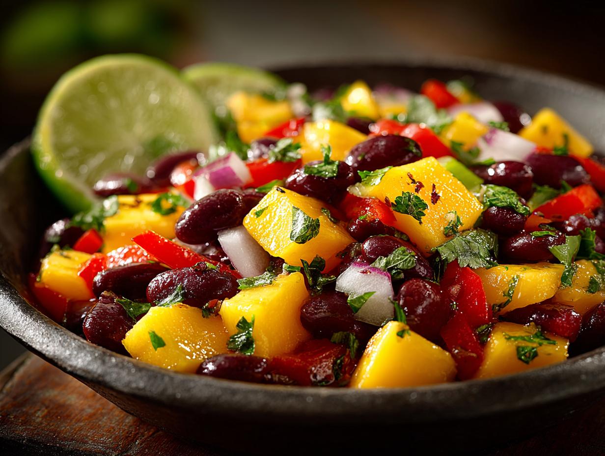 Delicious Black Bean Mango Salad for Refreshing Meals 4 Delicious Black Bean Mango Salad for Refreshing Meals - Black Bean Mango Salad - main visual representation