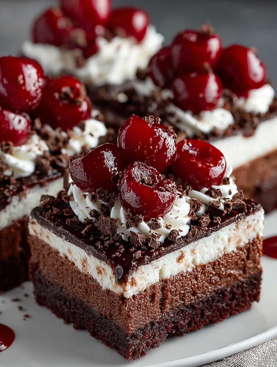 Decadent Black Forest Cheesecake Bars You Need to Try - Black Forest Cheesecake Bars - main visual representation