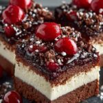 Black Forest Cheesecake Bars