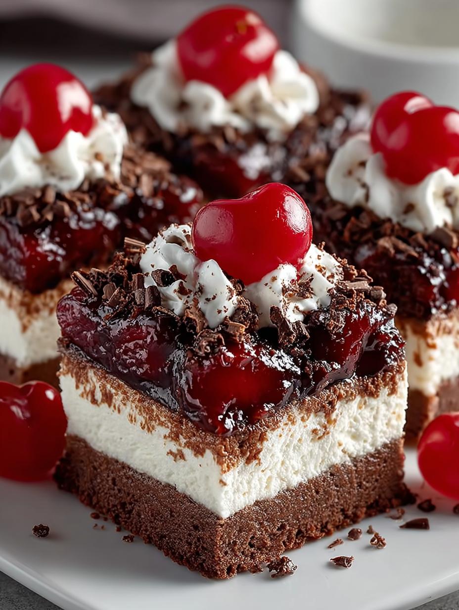 Decadent Black Forest Cheesecake Bars You Need to Try - Black Forest Cheesecake Bars - additional detail