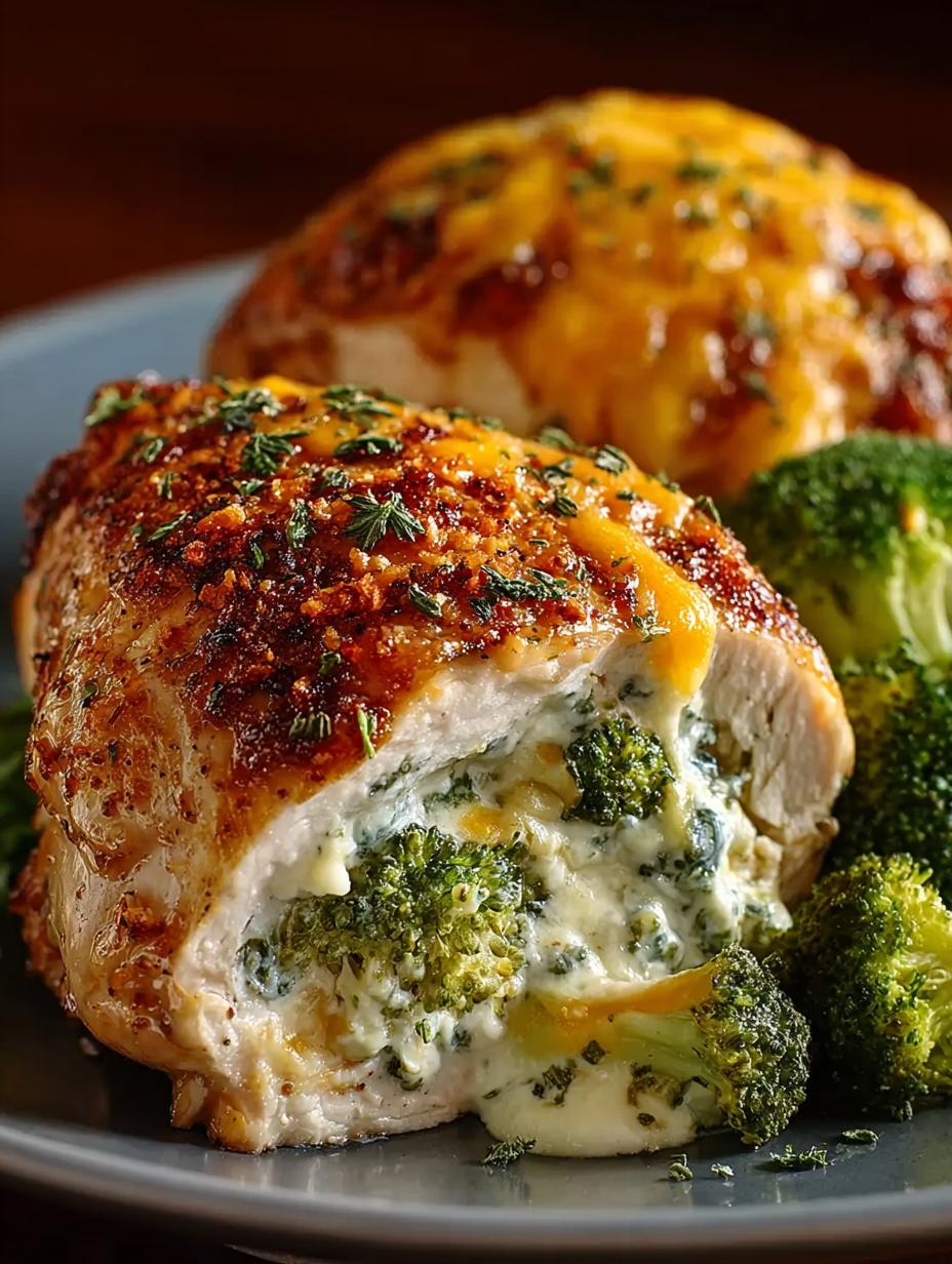 Broccoli Cheddar Stuffed Chicken: 5 Steps to Deliciousness - Broccoli Cheddar Stuffed Chicken - main visual representation